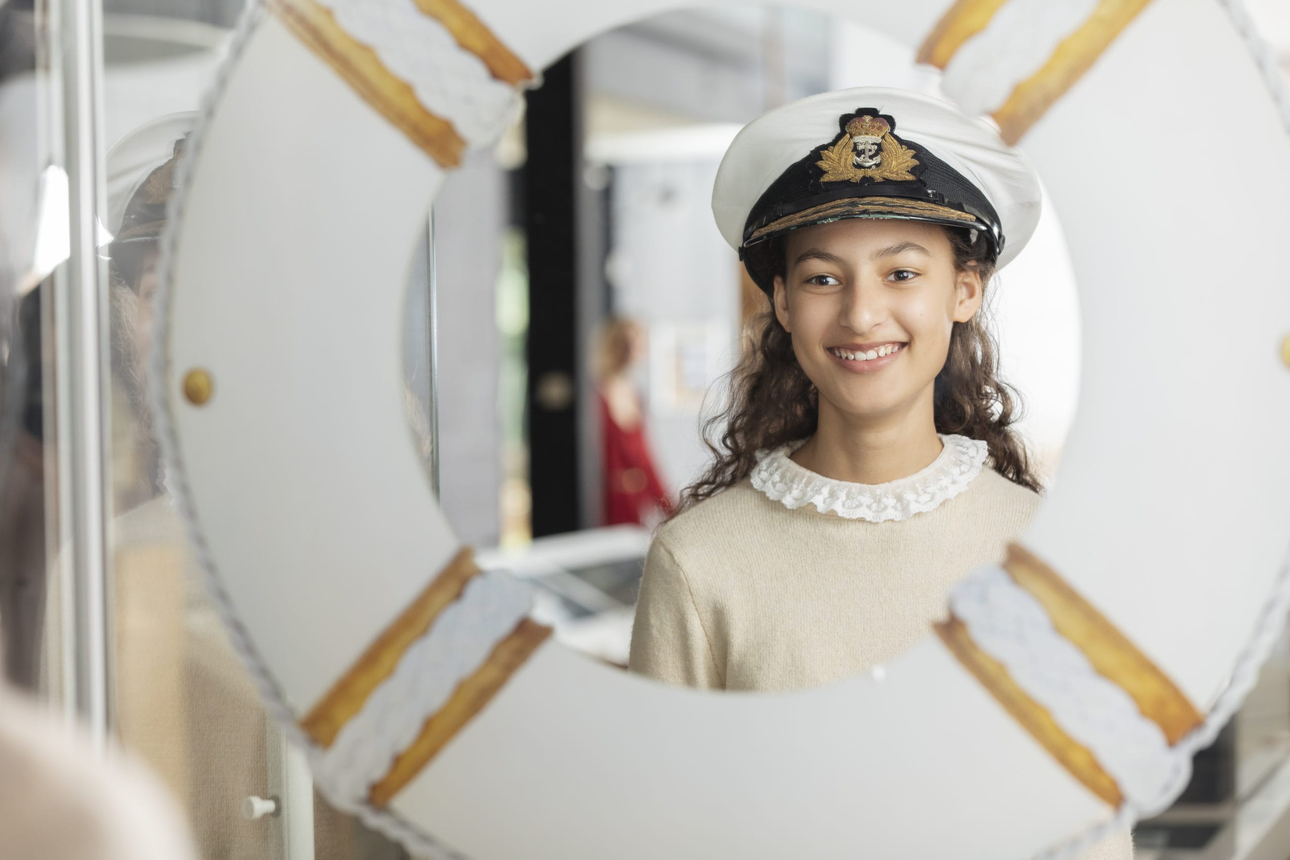 Girl in Visitor Centre