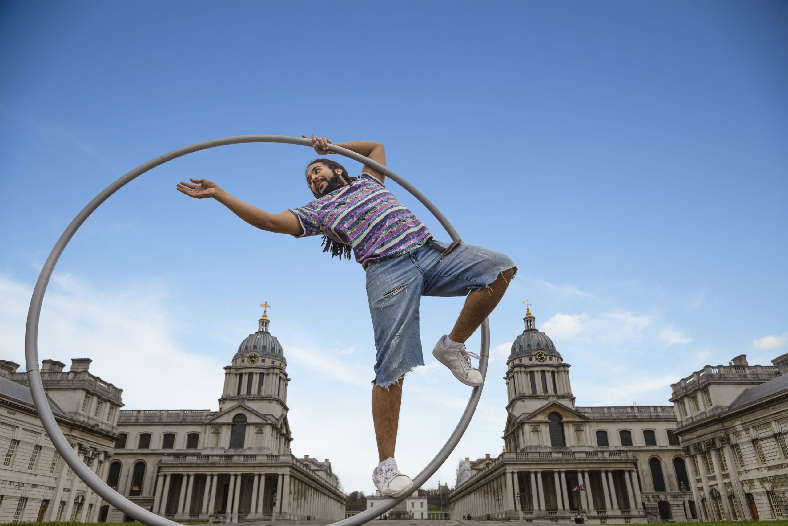 Person in hoop greenwich