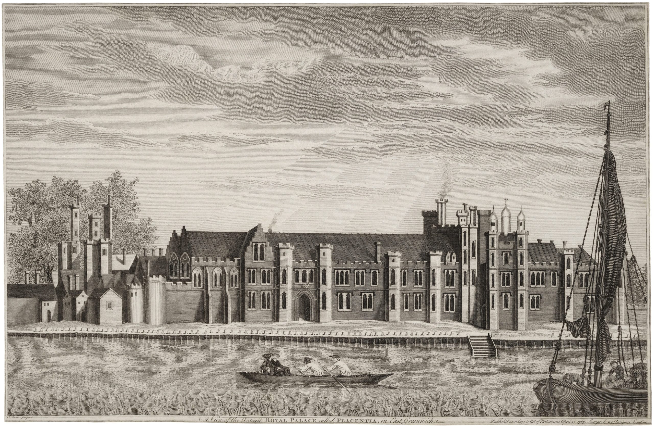 Drawing of Greenwich Palace (Palace of Placentia)