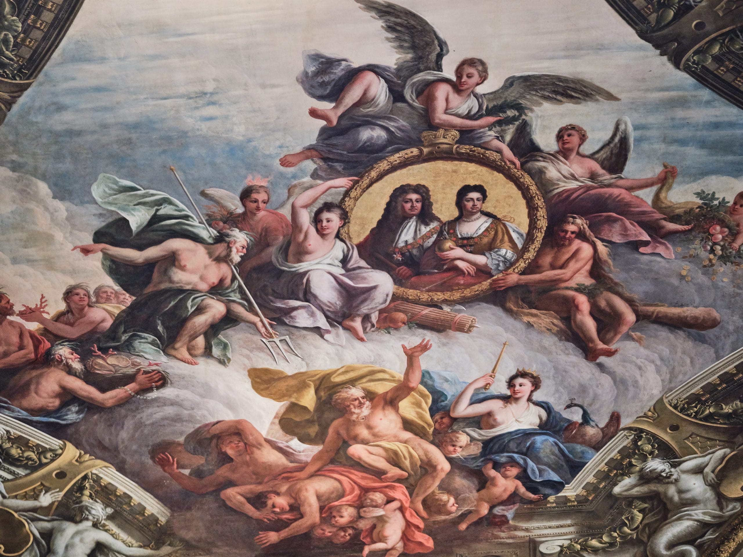Painted Hall ceiling by Hugh Fox